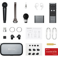 Hollyland MELO P1 Ultimate Wireless Handheld Microphone System Gray + Earphone