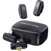 Hollyland LARK A1 Combo Gray USBC RX Lightning Charging Case Wireless Microphone