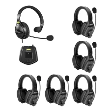 Saramonic WiTalk5 WT6D Full-Duplex 6-Person Wireless Intercom Headset System Saramonic WiTalk5 WT6D Full-Duplex 6-Person Wireless Intercom Headset System