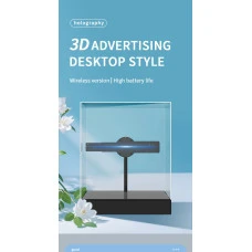 YSTER 3D 18cm Holographic Display 3D Hologram Fan LED Advertising Display Desk YSTER 3D 18cm Holographic Display 3D Hologram Fan LED Advertising Display Desk
