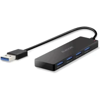 USB Hub 3.0 Elecom JAPAN 4 Ports Bus Power Ultra-Small Lightweight Windows Mac
