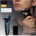 Panasonic 5D Men's Shaver AI Lamdash 5 Blades JAPAN Linear Blue ES-LV5V-A image