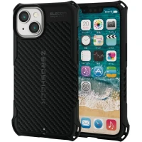 Elecom JAPAN iPhone 14 13 Case Cover Shockproof ZERO Shock Soft TPU Square