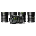 NiSi ATHENA PRIME Full Frame Cinema Lens Kit with 5 Lenses 14mm T2.4, 25mm T1.9, 35mm T1.9, 50mm T1.9, 85mm T1.9 + Hard Case (G Mount | No Drop In Filter) NiSi NIC-ATH-KIT-G-NF 