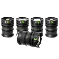 NiSi ATHENA PRIME Full Frame Cinema Lens Kit with 5 Lenses 14mm T2.4, 25mm T1.9, 35mm T1.9, 50mm T1.9, 85mm T1.9 + Hard Case (G Mount | No Drop In Filter) NiSi NIC-ATH-KIT-G-NF 
