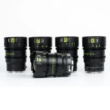 NiSi ATHENA PRIME Full Frame Cinema Lens Kit with 5 Lenses 14mm T2.4, 25mm T1.9, 35mm T1.9, 50mm T1.9, 85mm T1.9 + Hard Case (L Mount)