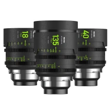 NiSi ATHENA PRIME Full Frame Cinema Lens ADD-ON Kit with 3 Lenses 18mm T2.2, 40mm T1.9, 135mm T2.2 + Hard Case (PL Mount) NiSi NIC-ATH-ADDKIT-PL 