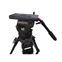 Sachtler VIDEO 18P Fluid Head Carbon Fiber Tripod Mid Spreader Cinema Camera tri