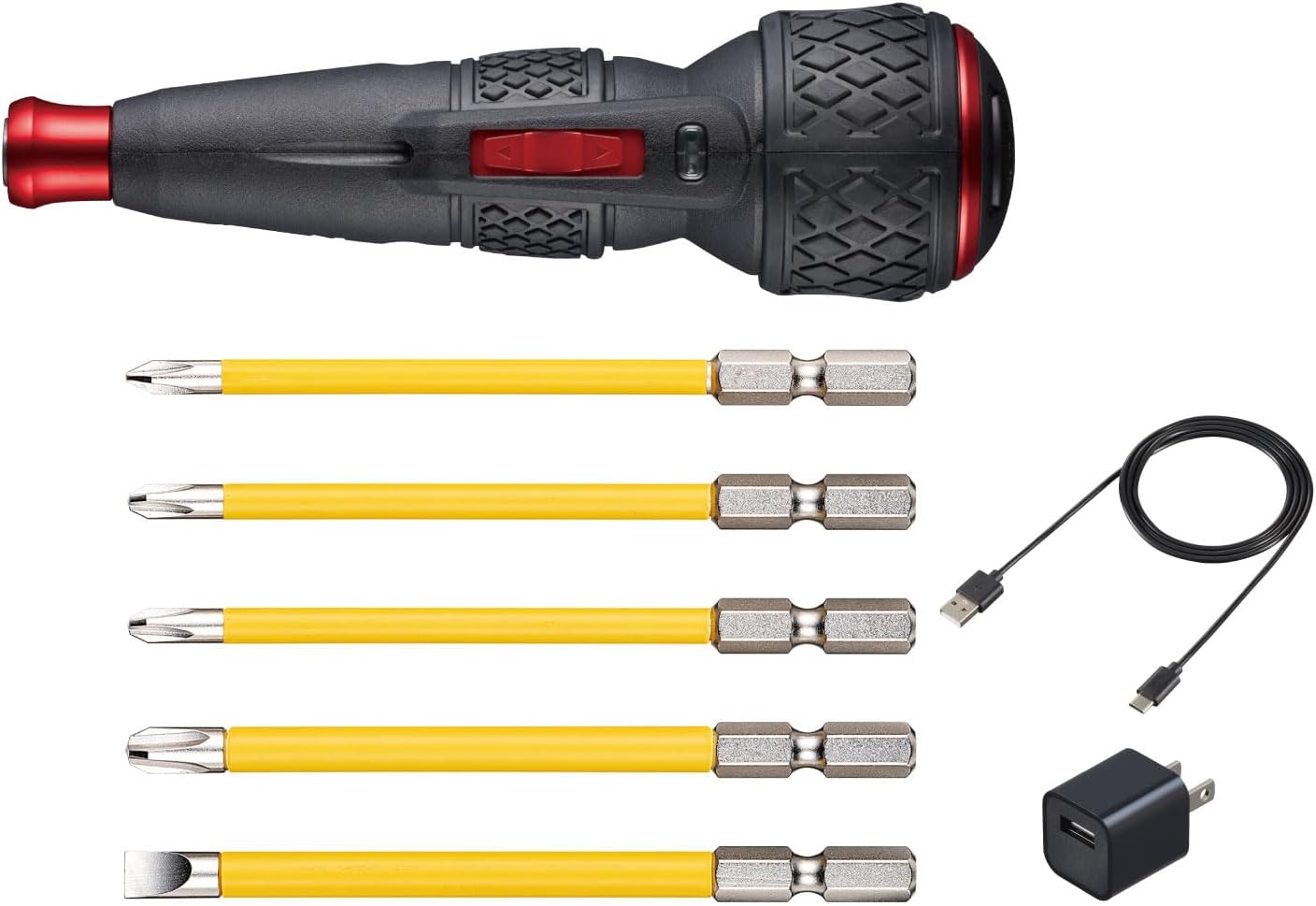 Vessel Screwdriver Electric Ball Grip JAPAN Rechargeable with 5